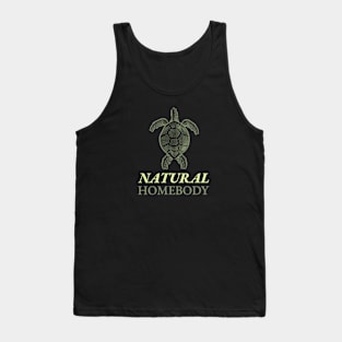 Natural Homebody Funny Turtle Tank Top